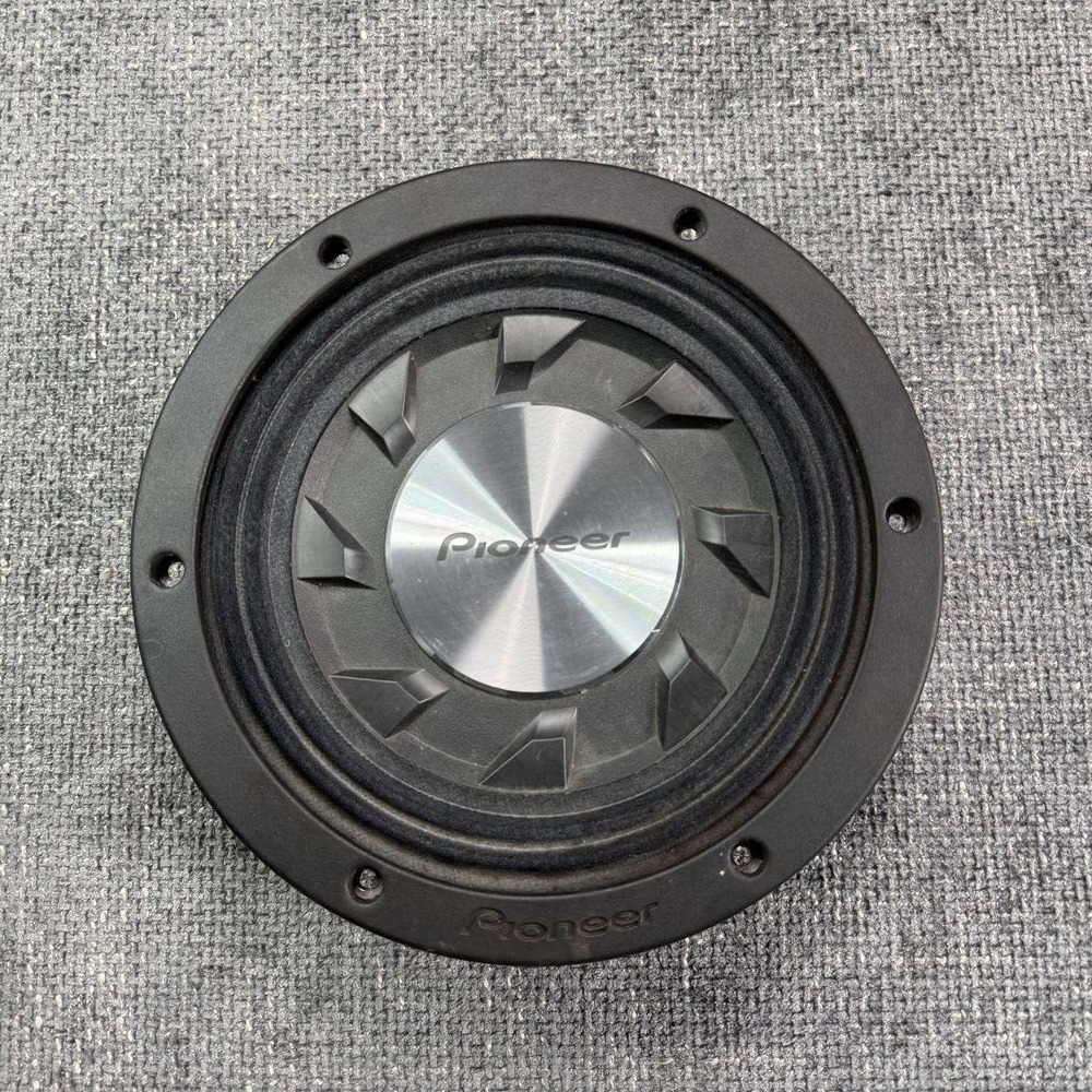Pioneer 8 Inch Car Subwoofer Speaker Black Silver Modern High Performance